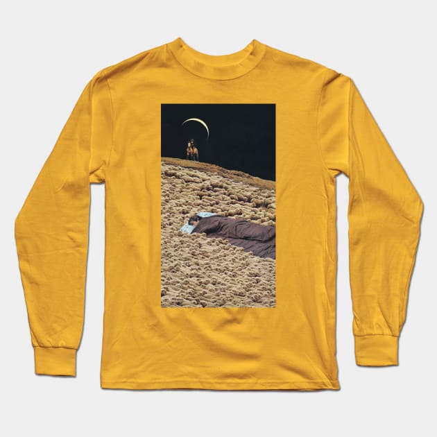 Counting Sheep Long Sleeve T-Shirt by Lerson Pannawit